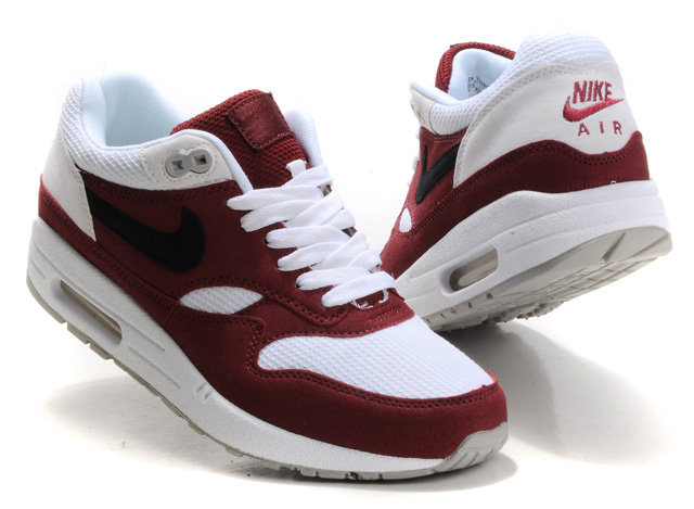 New Men'S Nike Air Max White/Winered